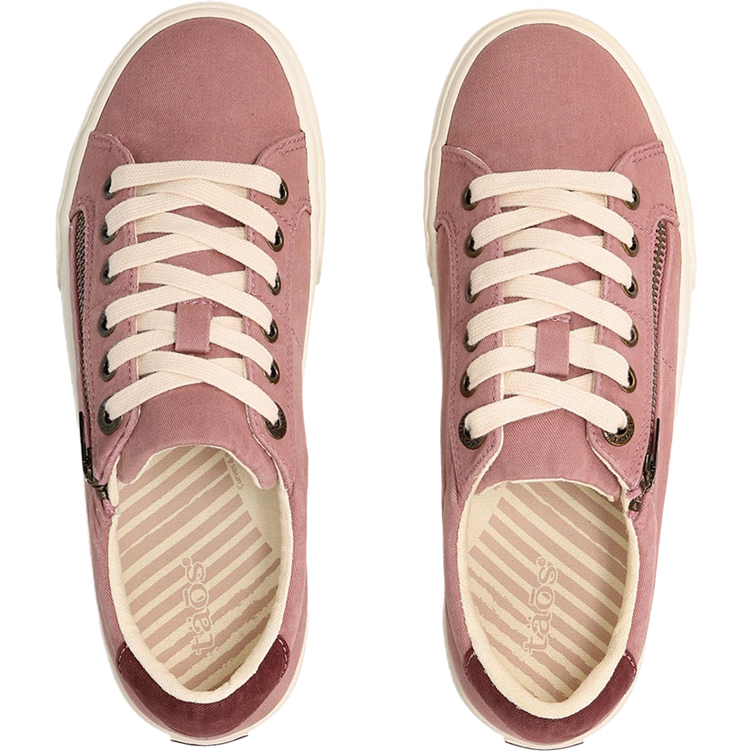 Taos Z Soul Women's Walking Sneakers Dusty Rose/Wine Canvas