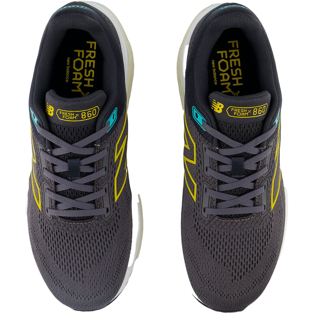 New Balance Fresh Foam X M860A14 (Stability Support) Men's Athletic Shoes Magnet/Ginger Lemon/Cyber Jade Mesh