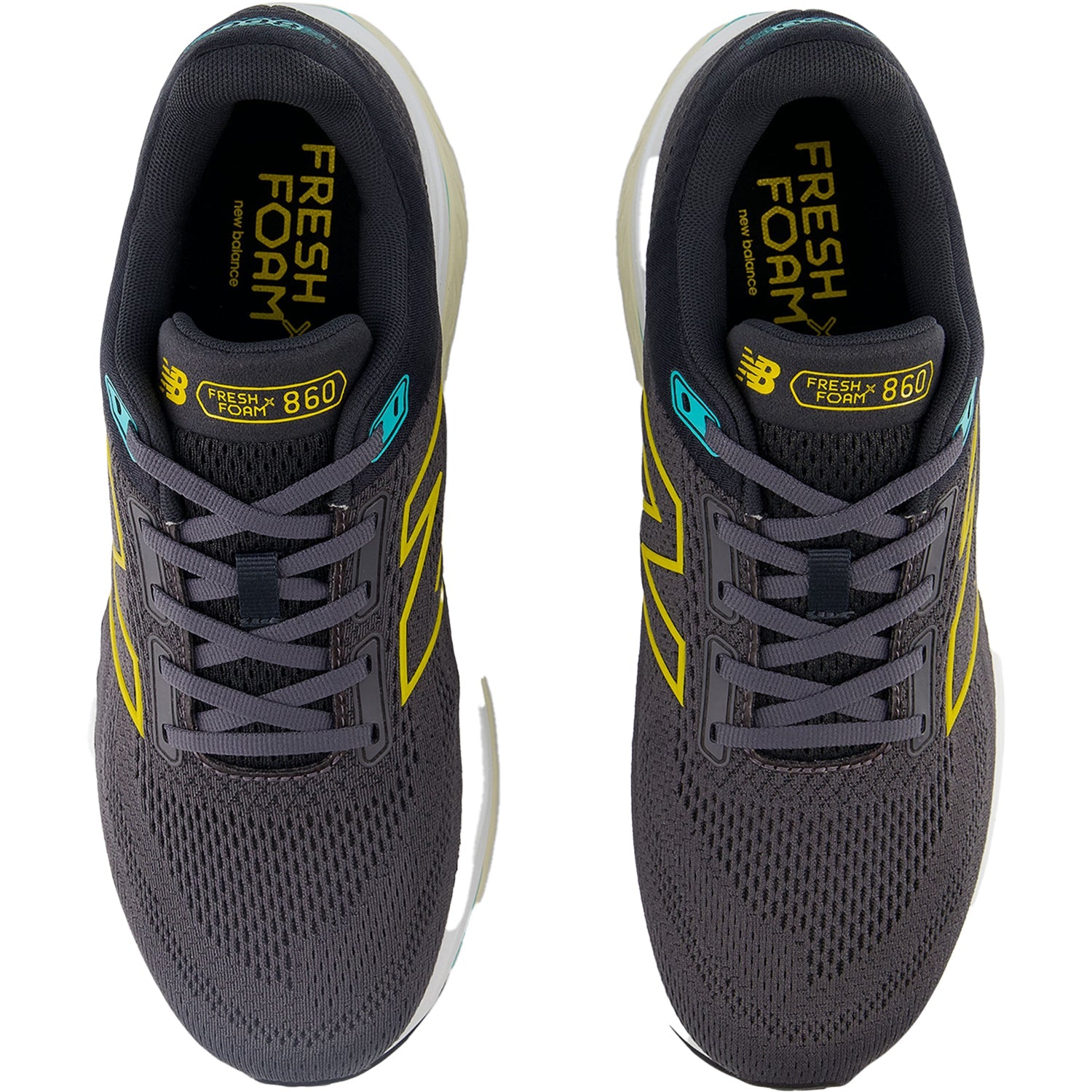 New Balance Fresh Foam X M860A14 (Stability Support) Men's Athletic Shoes Magnet/Ginger Lemon/Cyber Jade Mesh