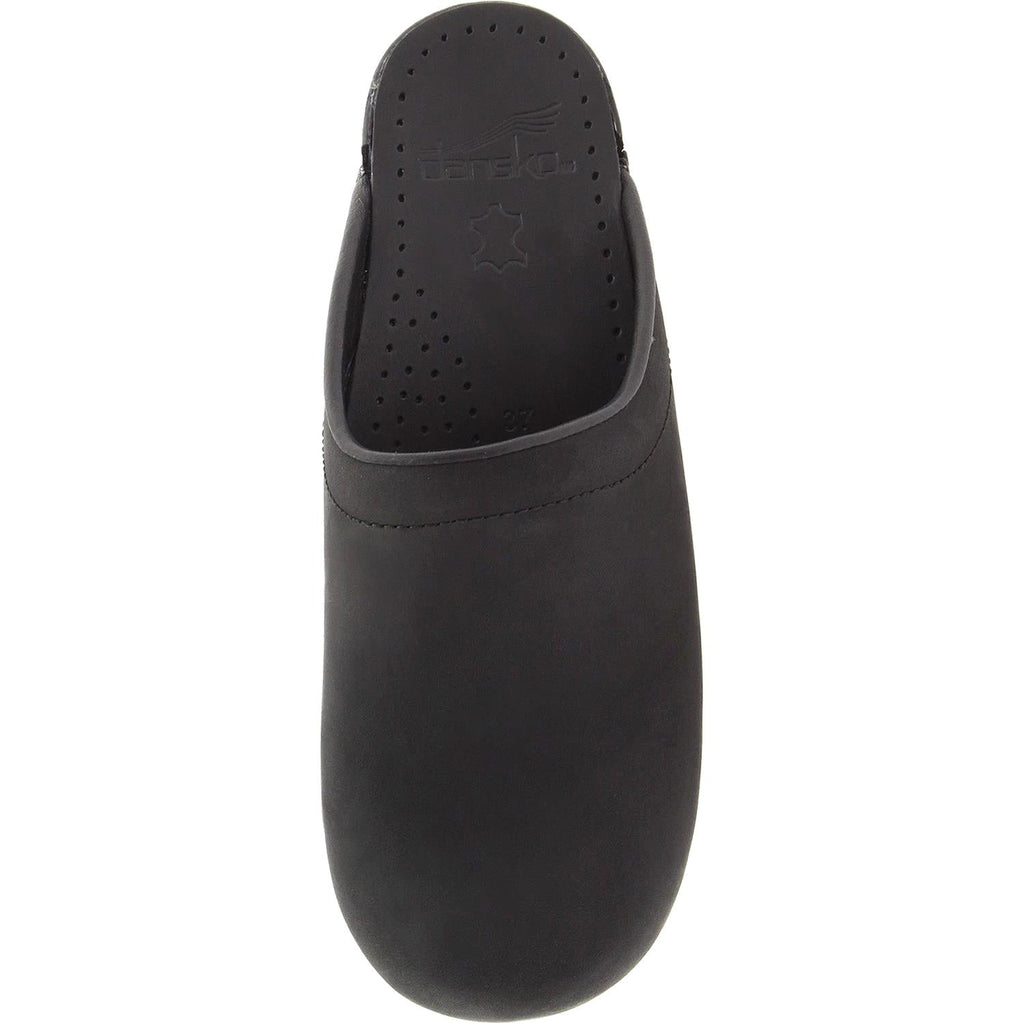 Dansko Sonja Women's Open Back Clogs Black Oiled Nubuck