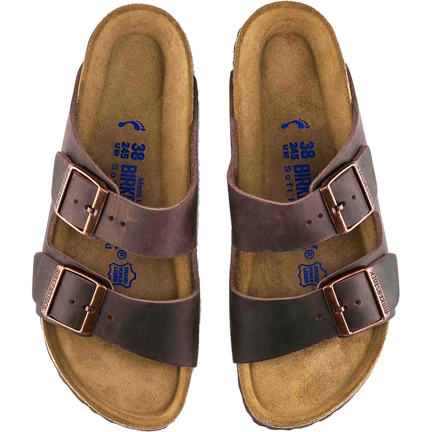 Birkenstock Arizona Soft Footbed Unisex Sandals Habana Oiled Leather