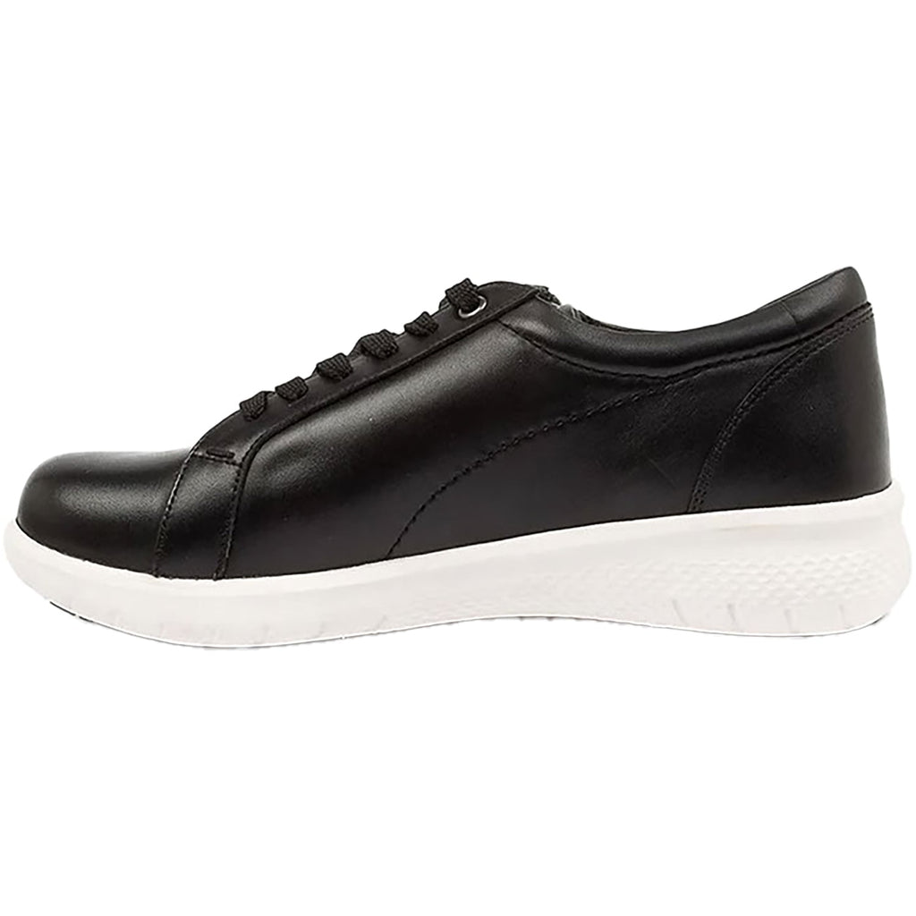 Ziera Solar with White Sole Women's Sneakers Black With White Sole Leather