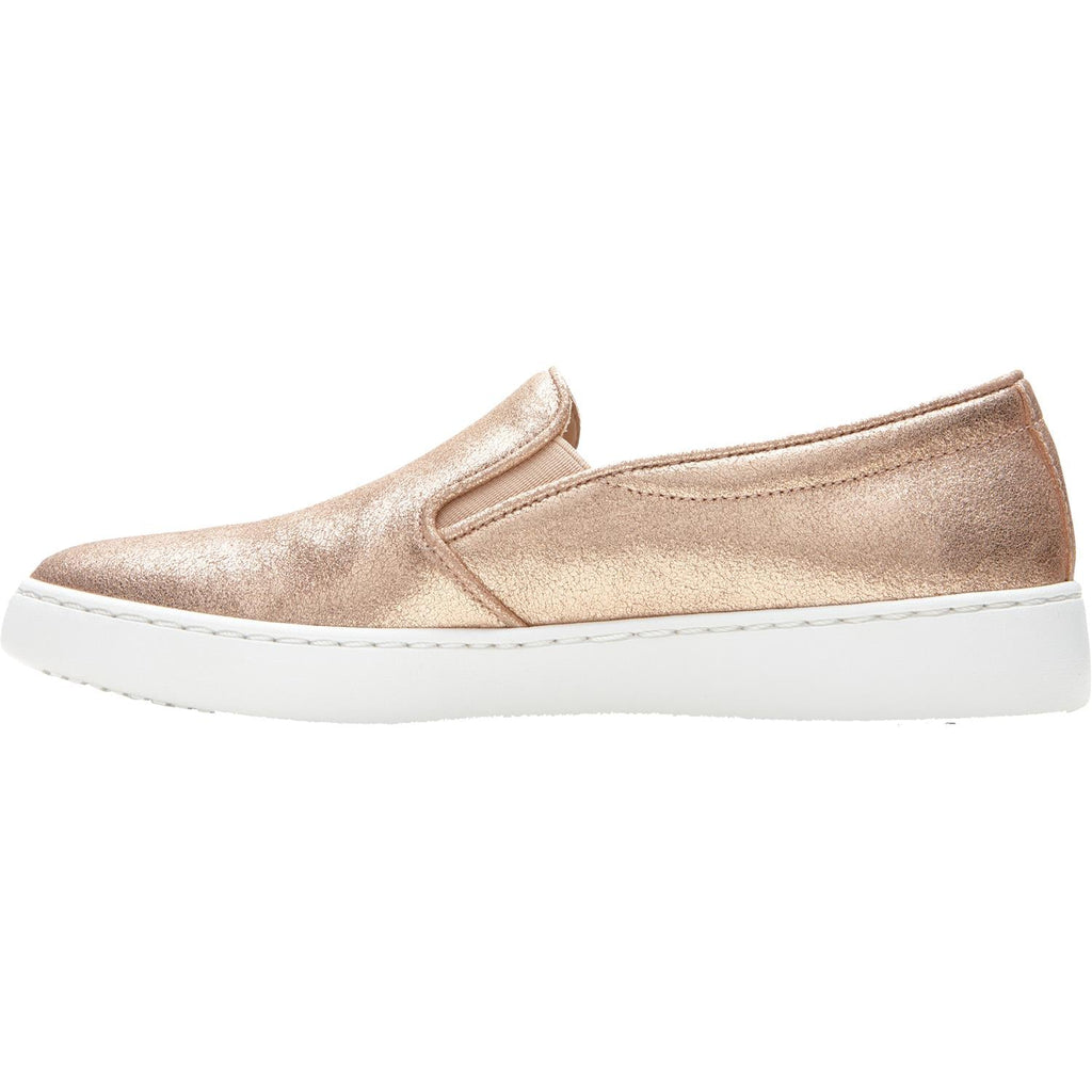 Vionic Avery Pro Non-Slip Women's Slip On Shoes Rose Gold Metallic Suede