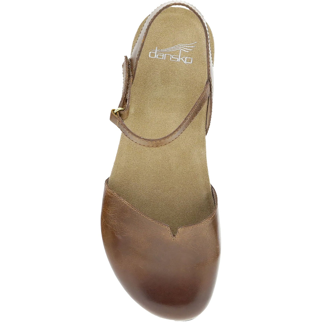 Dansko Rowan Women's Shoes Tan Waxy Burnished Nubuck