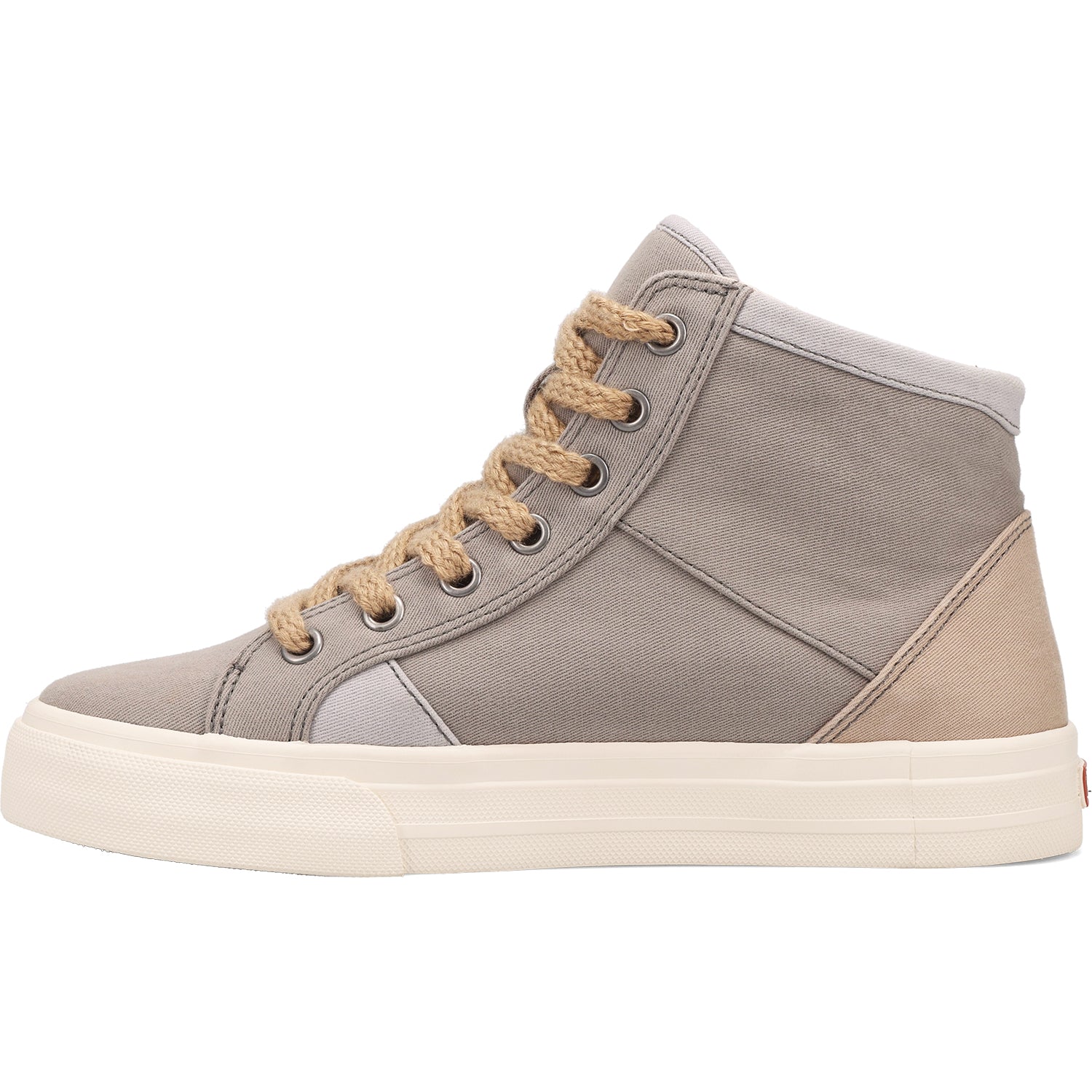 Taos Top Soul Women's High Top Sneakers Grey/Ecru Distressed Canvas