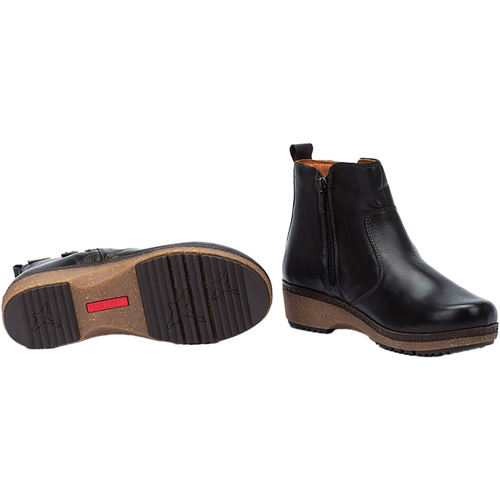 Pikolinos Granada W0W-8988 Women's Ankle Boots Black Leather