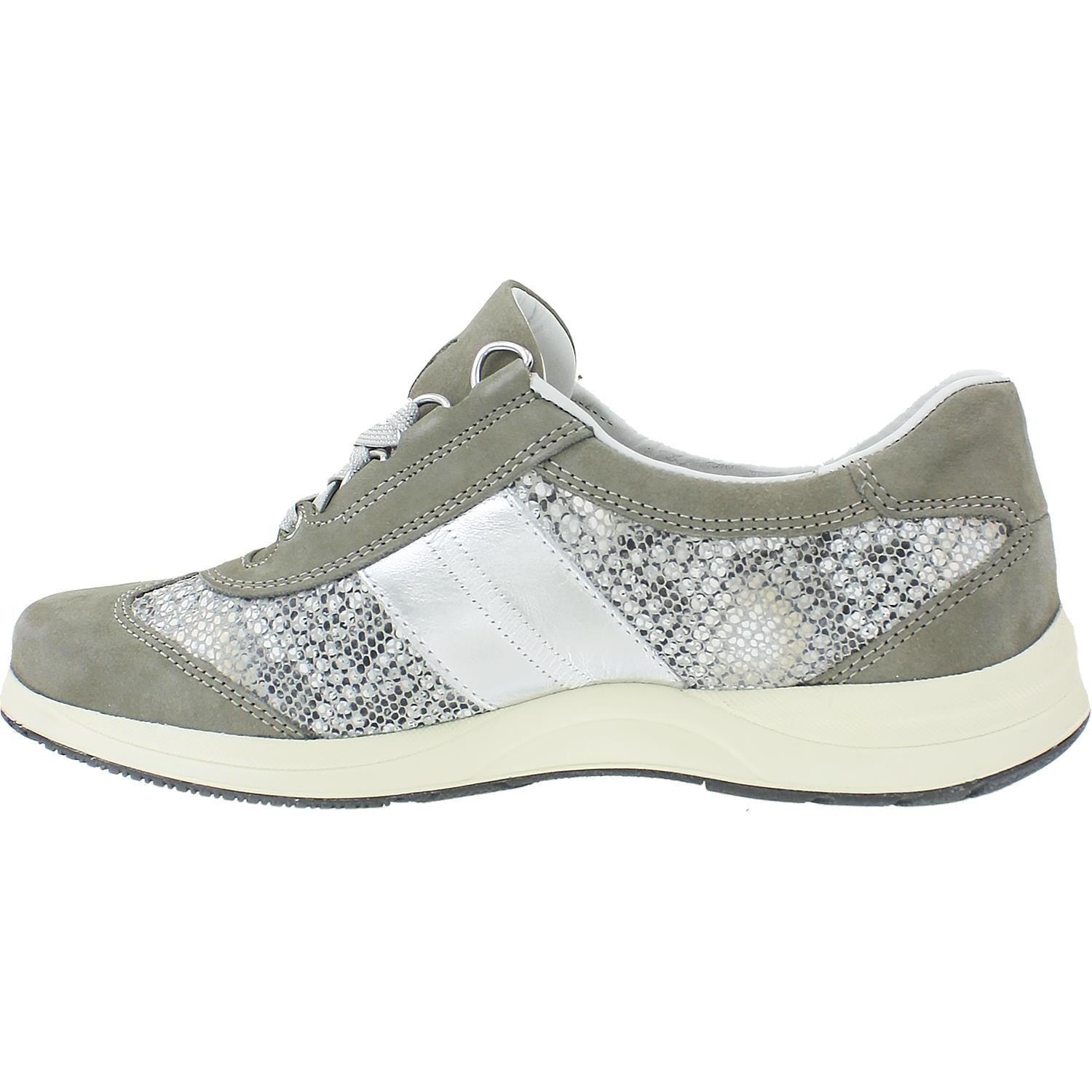 Mephisto Laser Women's Sneakers Light Grey/Sand Boa/Nickel Nubuck