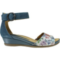 Women's Earth Hera Blue Printed Leather