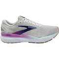Brooks Ghost 16 (Neutral Support) Women's Athletic Shoes White/Grey/Estate Blue Mesh
