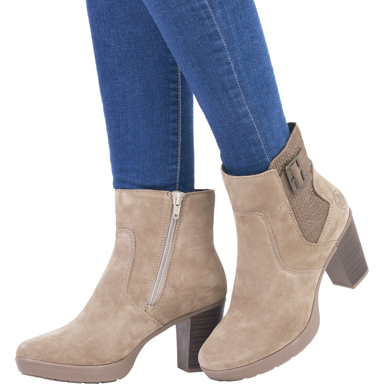 Rieker Y2252-64 Eva 52 Women's Boots Fango Suede
