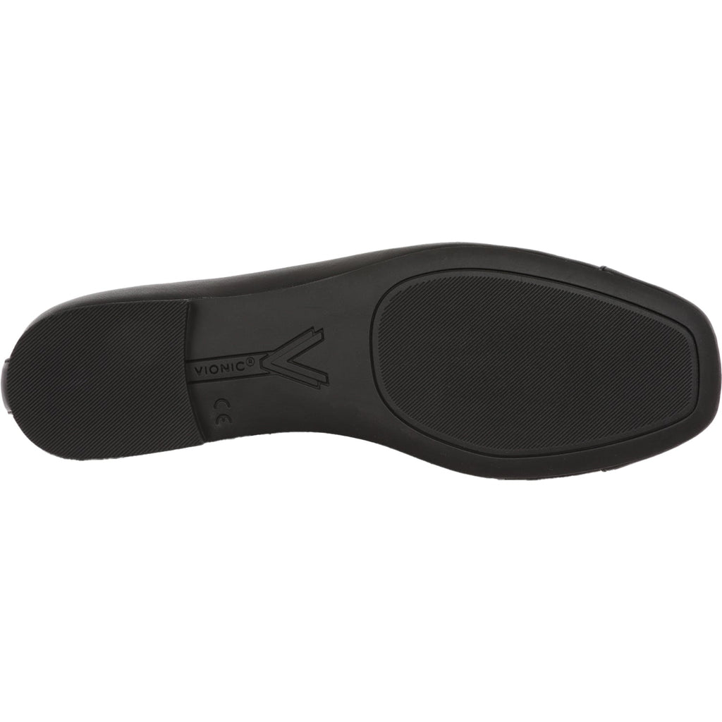Vionic Klara Women's Slip On Flats Black Leather