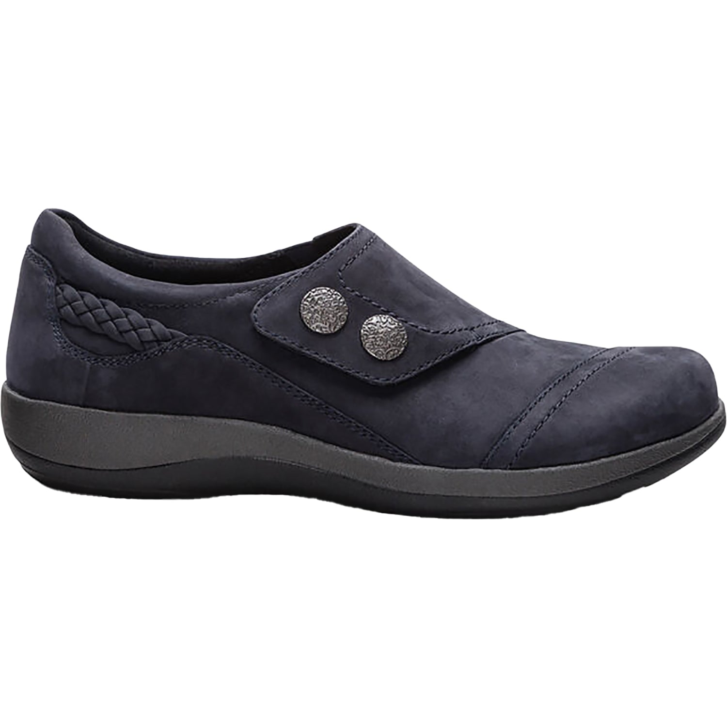 Aetrex Karina Women's Slip Ons Navy Nubuck