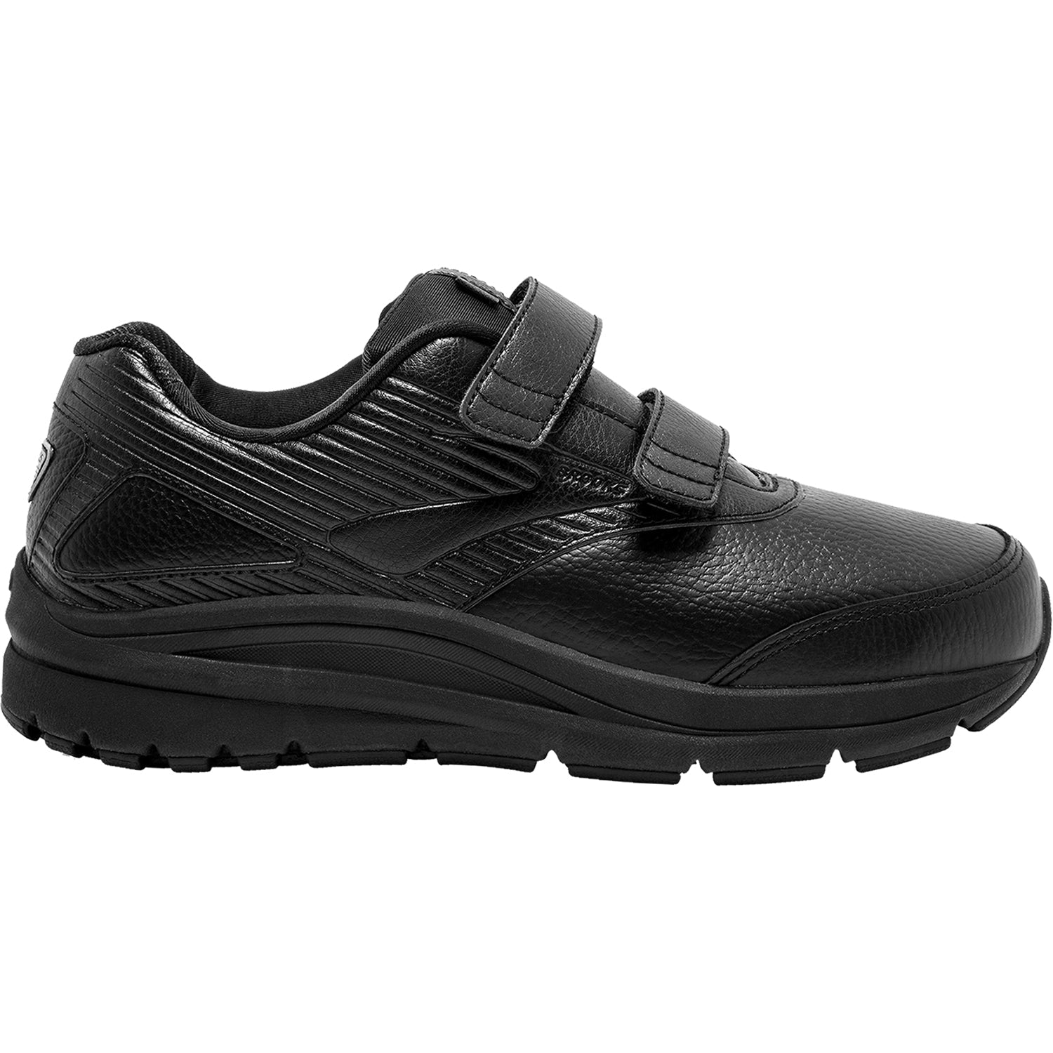 Brooks Addiction Walker V-Strap Women's Walking Shoes Black Leather