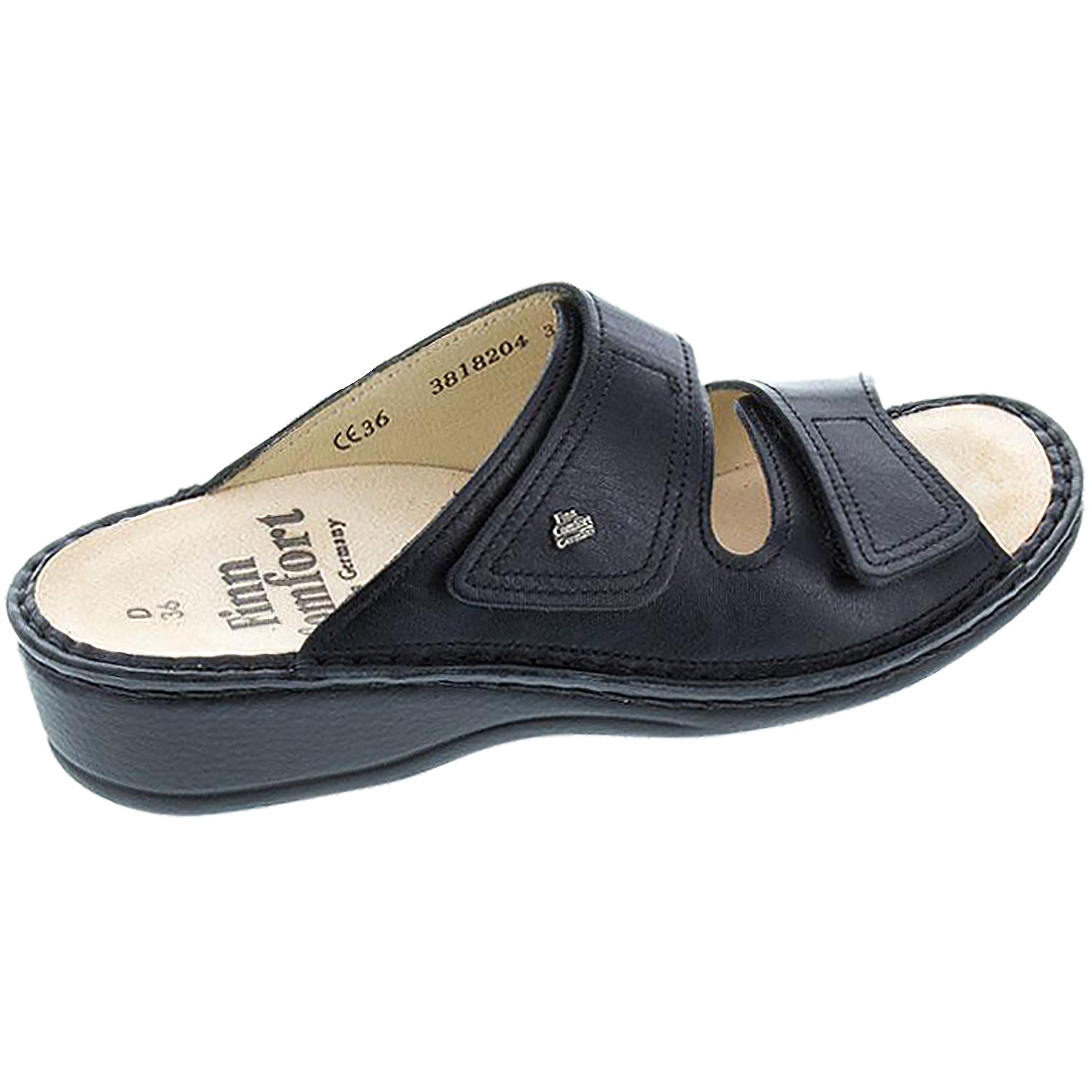 Finn Comfort Jamaica Soft Women's Sandals Black Nappa Leather