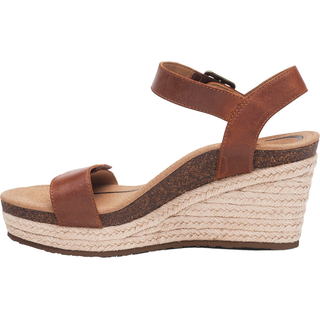 Aetrex Sydney Women's Quarter Strap Sandals Walnut Leather