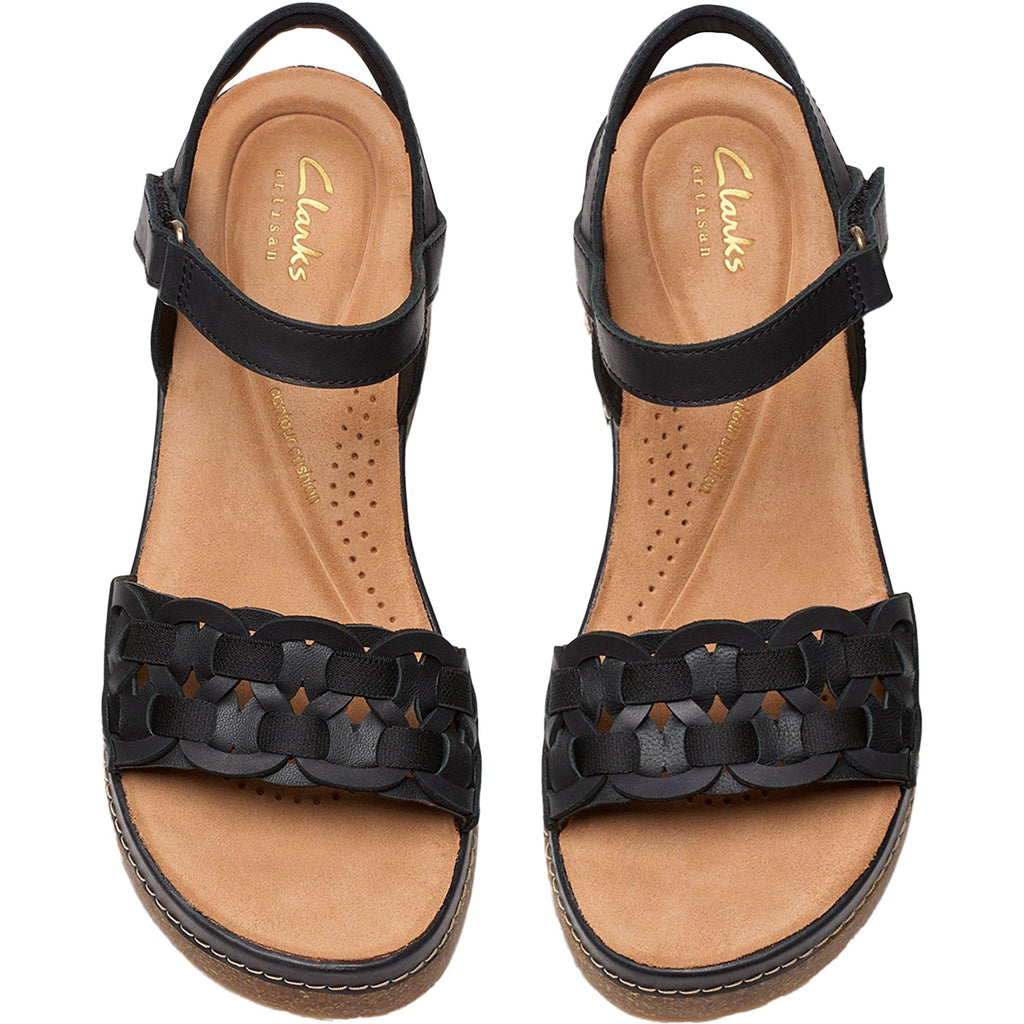 Clarks Kassanda Bar Women's Sandals Black Leather