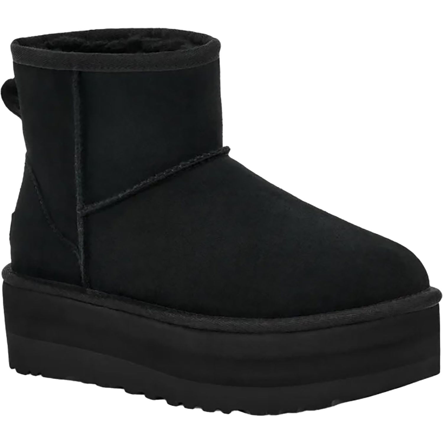UGG Classic Mini Platform Women's Boots Black Suede