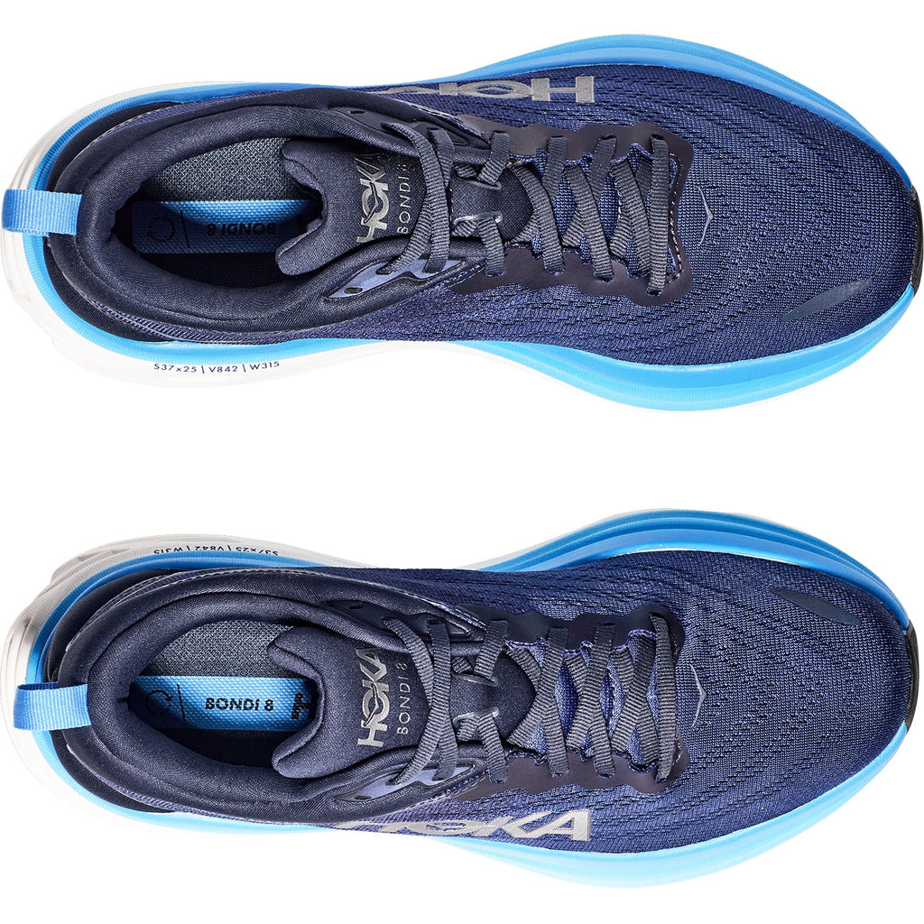 Hoka Bondi 8 (Neutral Support) Men's Running Shoes Outer Space/All Aboard Mesh