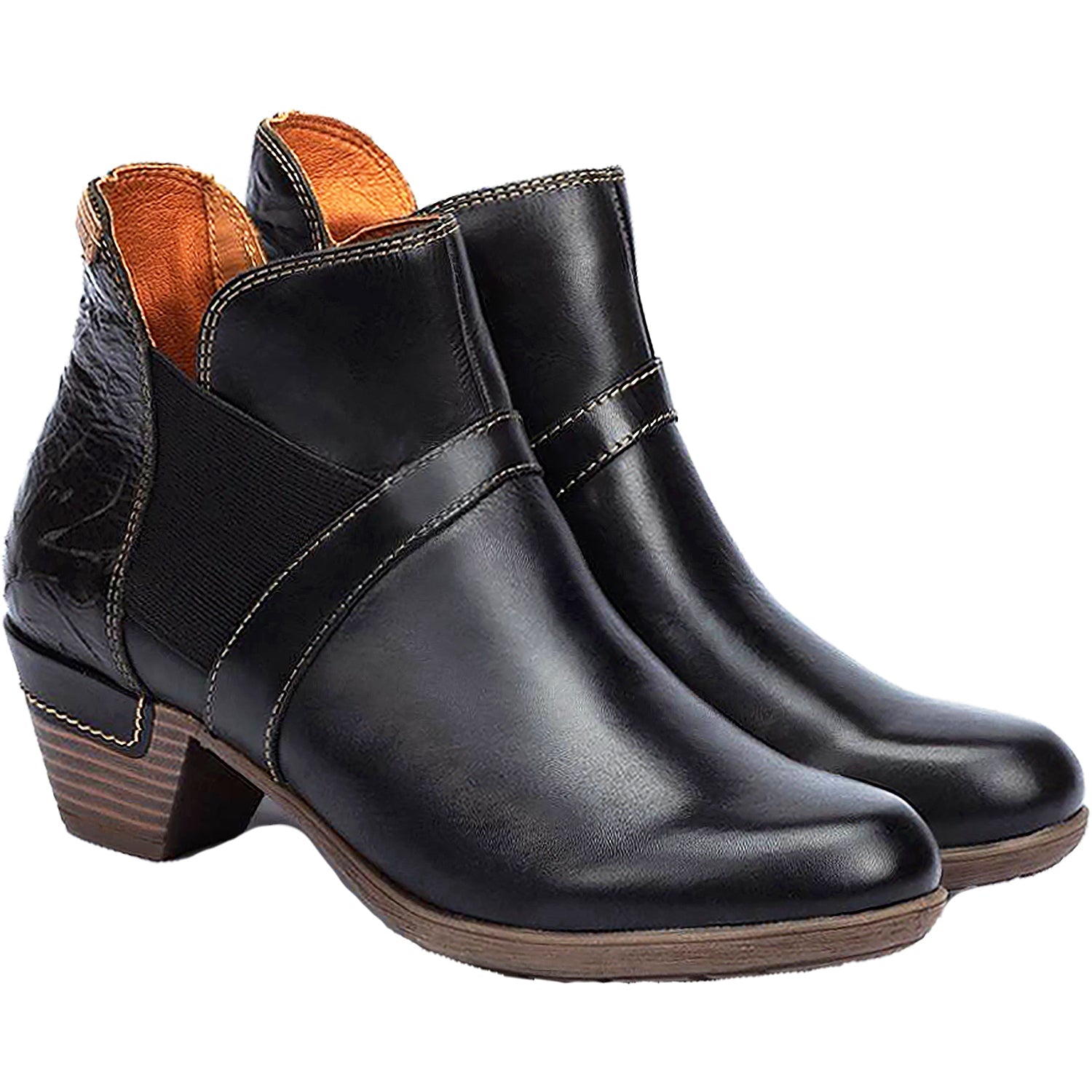 Pikolinos Rotterdam 902-8932C1 Women's Ankle Boots Black Leather