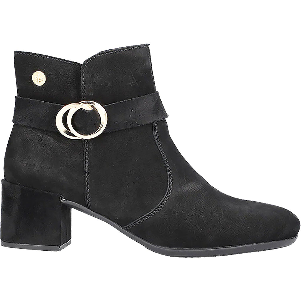 Rieker 70289-00 Sarah 89 Women's Ankle Boots Black Suede