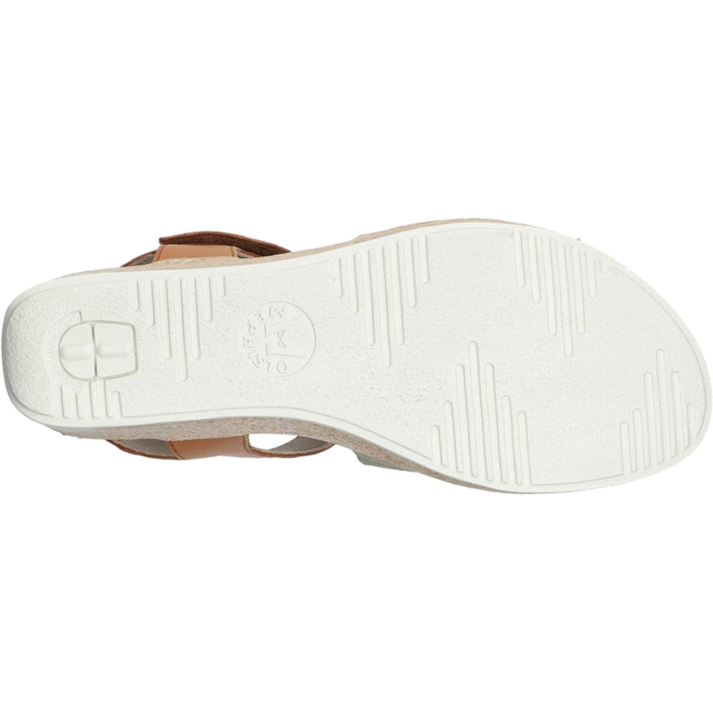 Mephisto Galiane Women's Wedge Sandals Light Khaki Leather/Suede