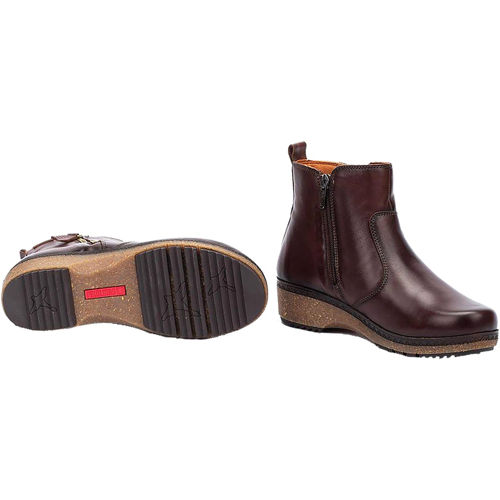 Pikolinos Granada W0W-8988 Women's Ankle Boots Caoba Leather