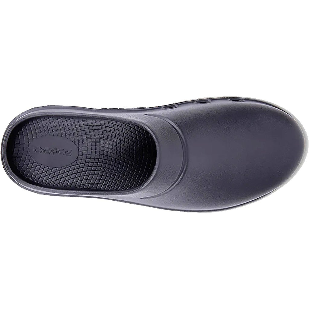 OOFOS OOcloog Unisex Open Back Clogs Black Matte Synthetic