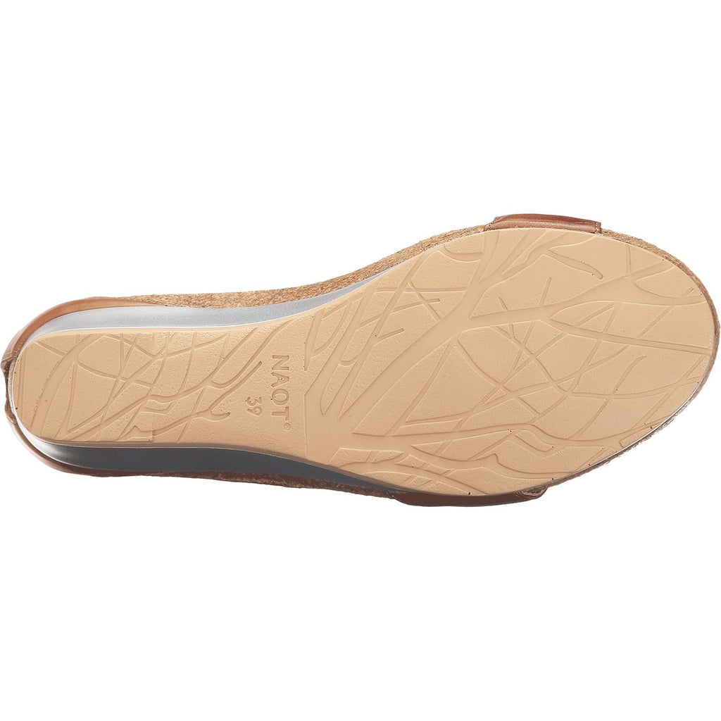 Naot Pixie Women's Wedge Sandals Maple Brown/Latte Brown/Mirror Leather