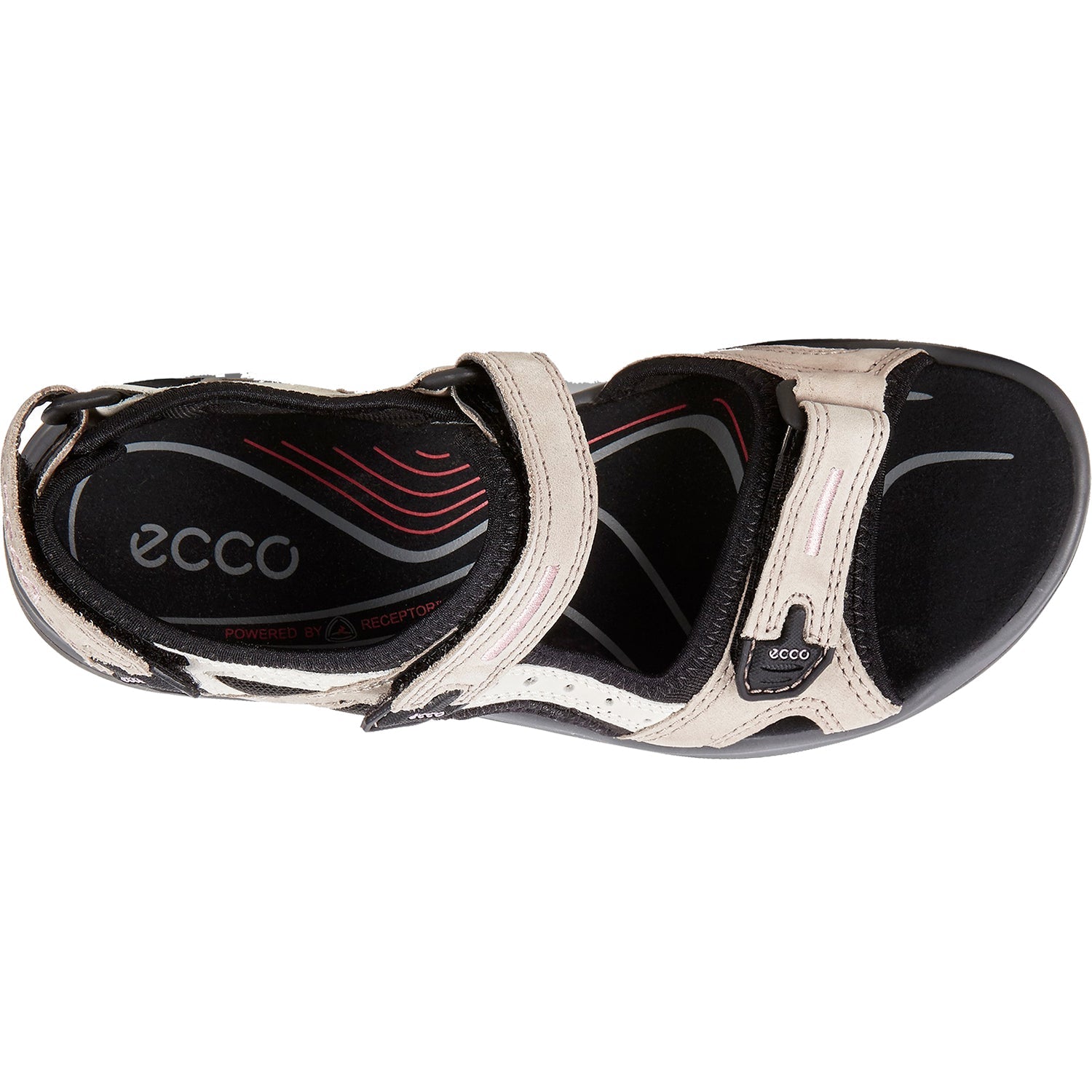 Ecco Offroad Yucatan Women's Outdoor Sandals  Atmosphere/Ice/White/Black Nubuck