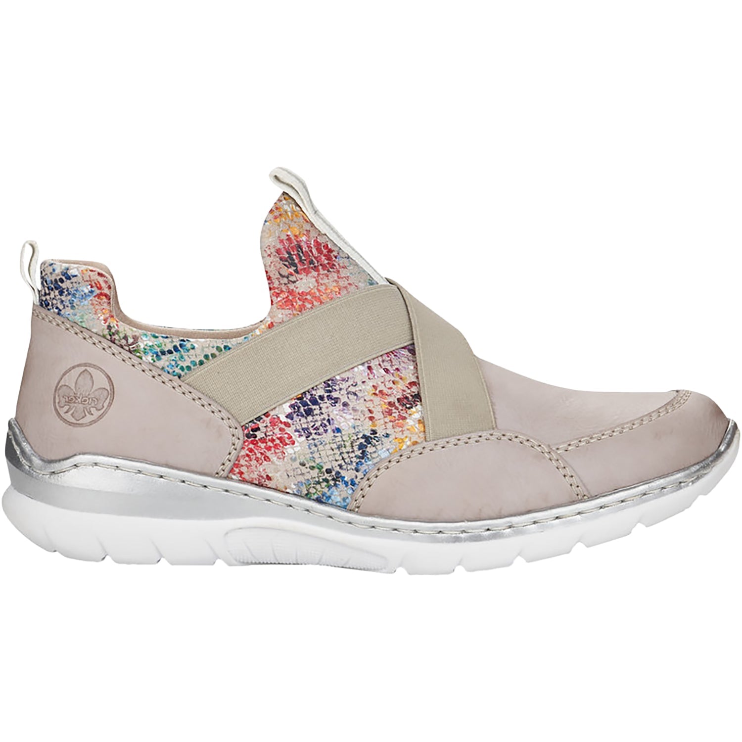 Rieker L3253-40 Nikita 53 Women's Athleisure Shoes Ice/Multi-Grey Synthetic