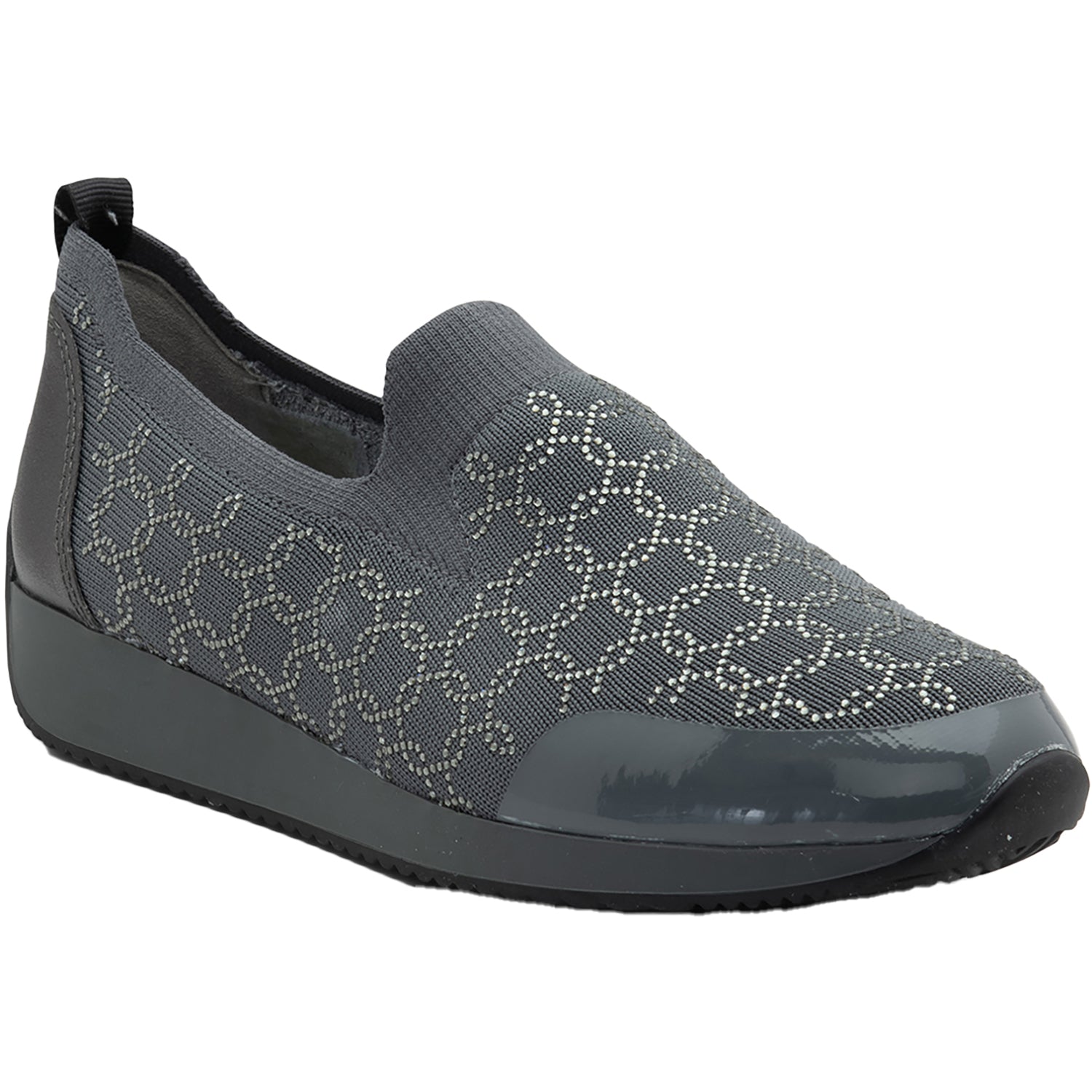 Ara Layton II Women's Slip Ons Graphite Wovenstretch