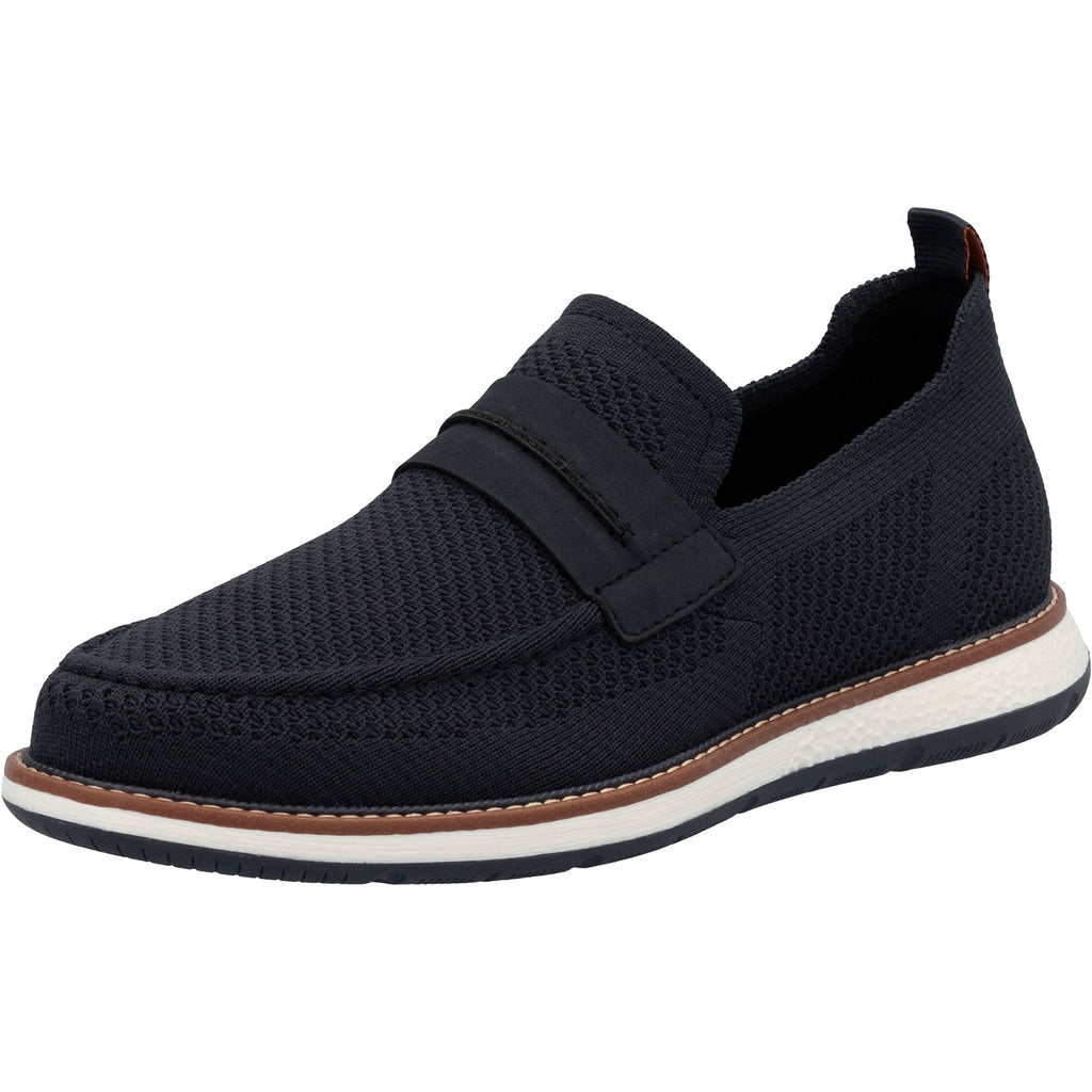 Rieker 04451-14 Men's Shoes Marino/Pazifik Mesh