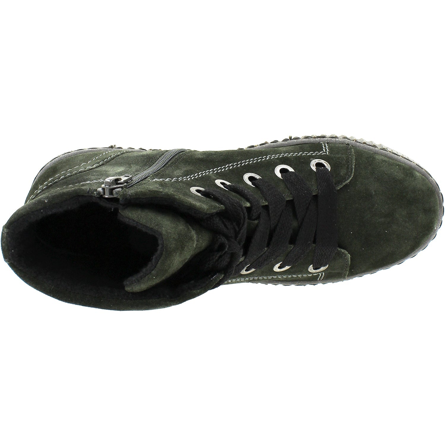 Gabor 9373531 Women's High Top Sneakers Anthracite Suede