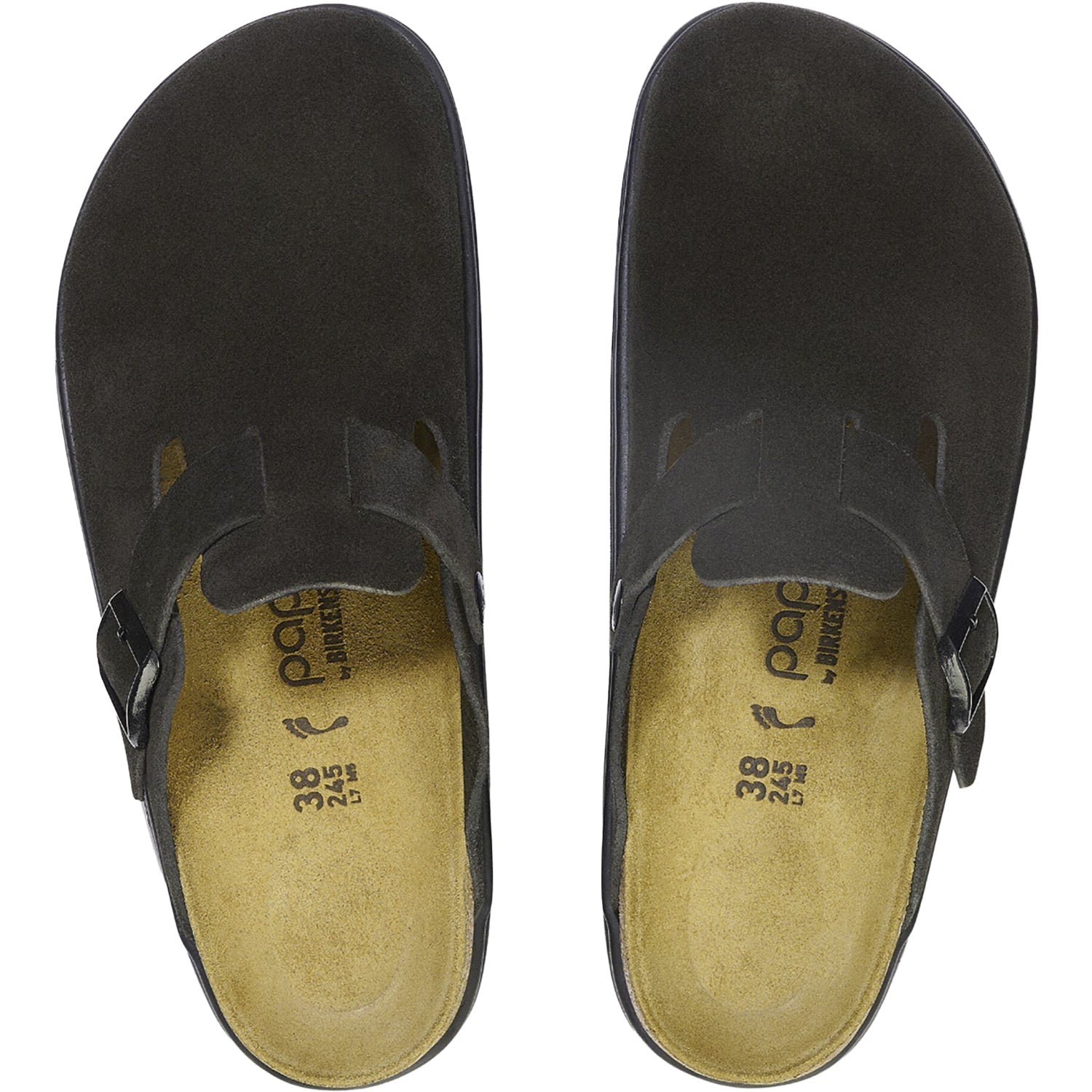 Birkenstock Boston Chunky Women's Clogs Black Suede