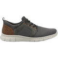 Rieker B7796-42 Men's Walking Shoes Stein/Smoke/Mandel Stretch Mesh