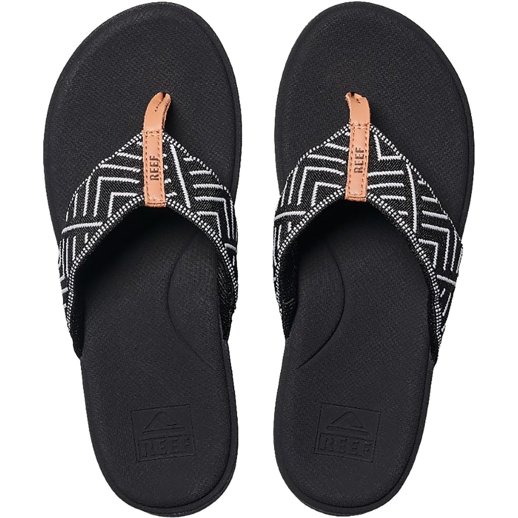 Reef Cushion Cloud TX Women's Thong Sandals Black Geo Synthetic
