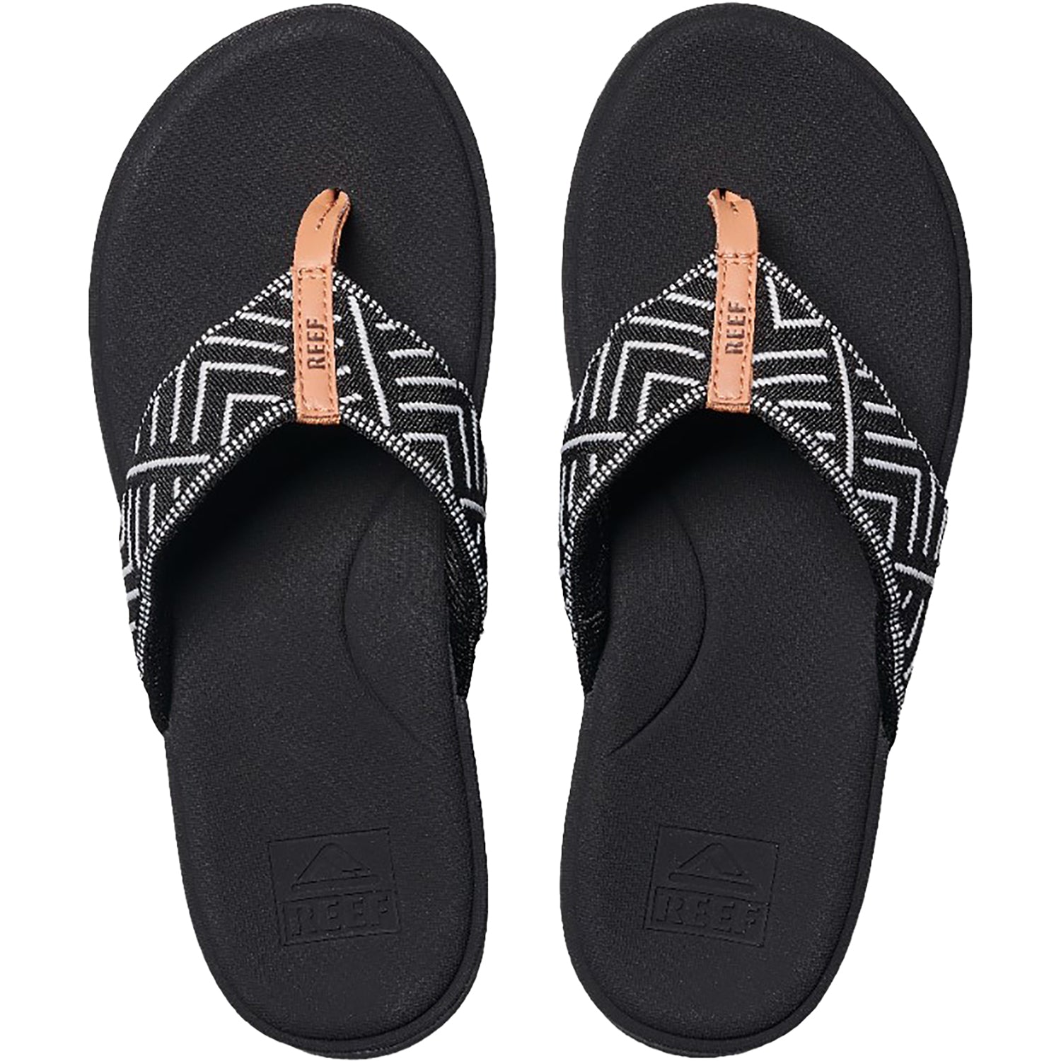 Reef Cushion Cloud TX Women's Thong Sandals Black Geo Synthetic
