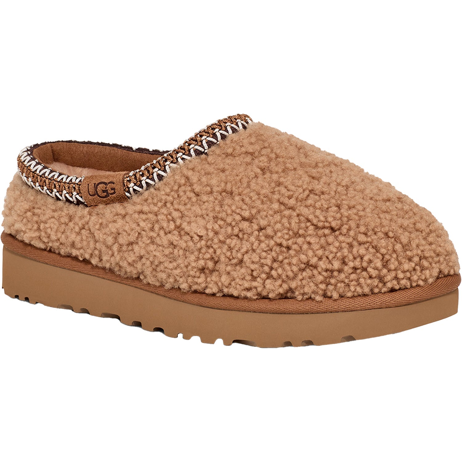 UGG Tasman Maxi Curly Women's Slippers Chestnut Suede
