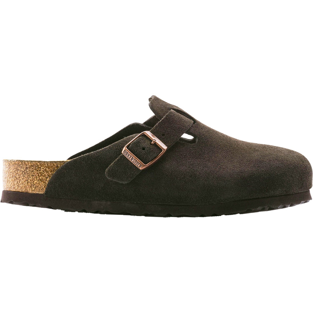 Birkenstock Boston Soft Footbed Unisex Clogs Mocha Suede