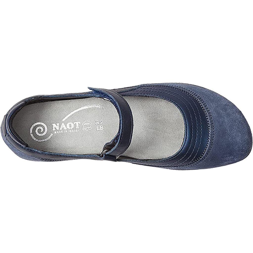 Naot Kirei Women's Mary Janes Polar Sea/Midnight Blue/Blue Ink Leather/Nubuck