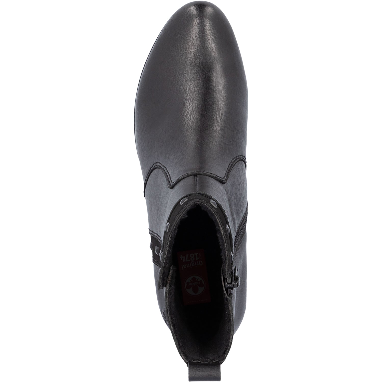 Rieker 78657-00 Women's Boots Black/Black/Black Leather