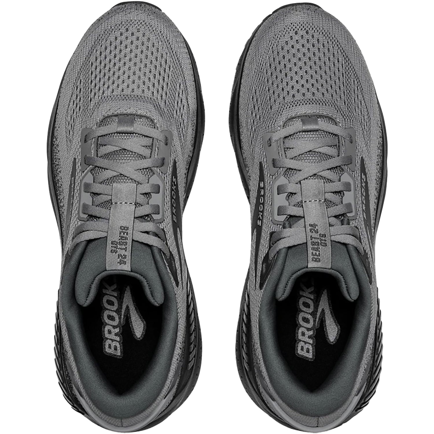 Brooks Beast GTS 24 (Stability Support) Men's Road Running Shoes Primer Grey/Ebony Mesh