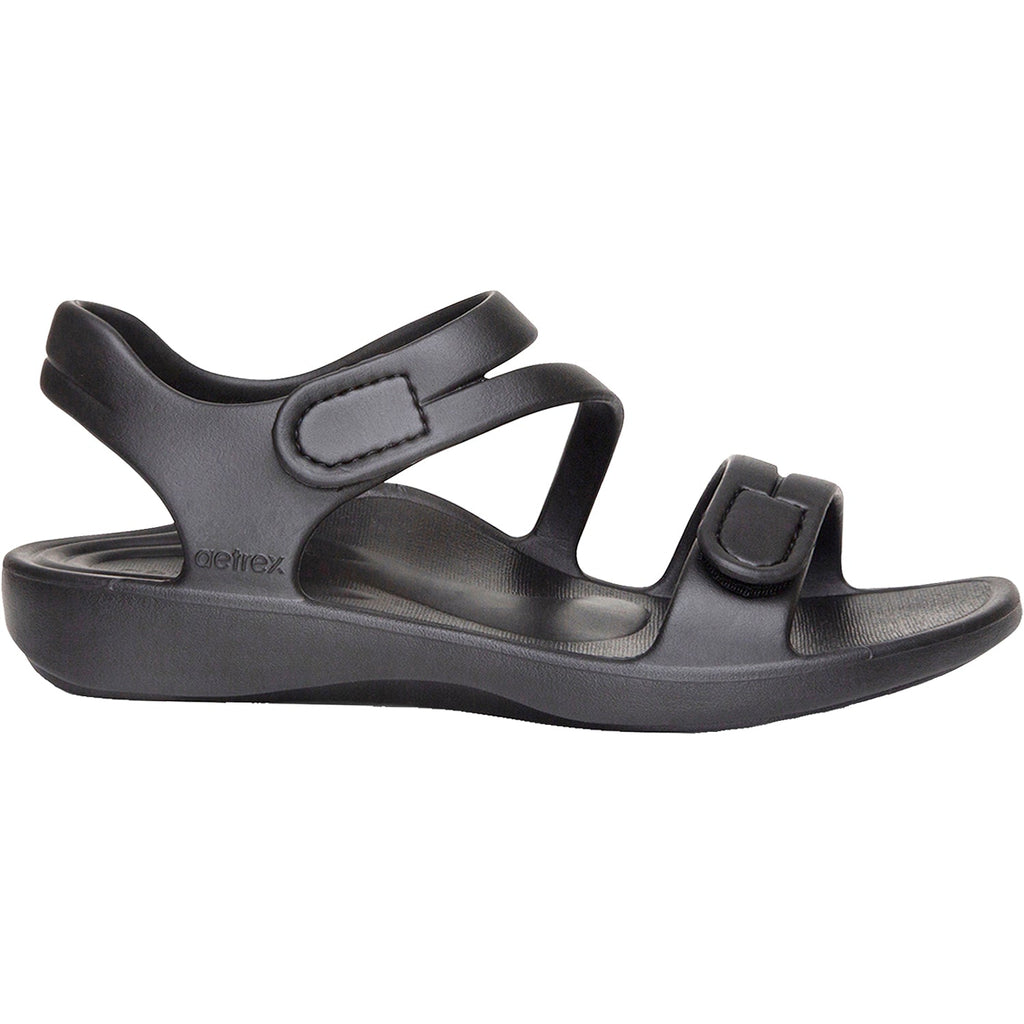Aetrex Jillian Sport Women's Backstrap Sandals Black EVA
