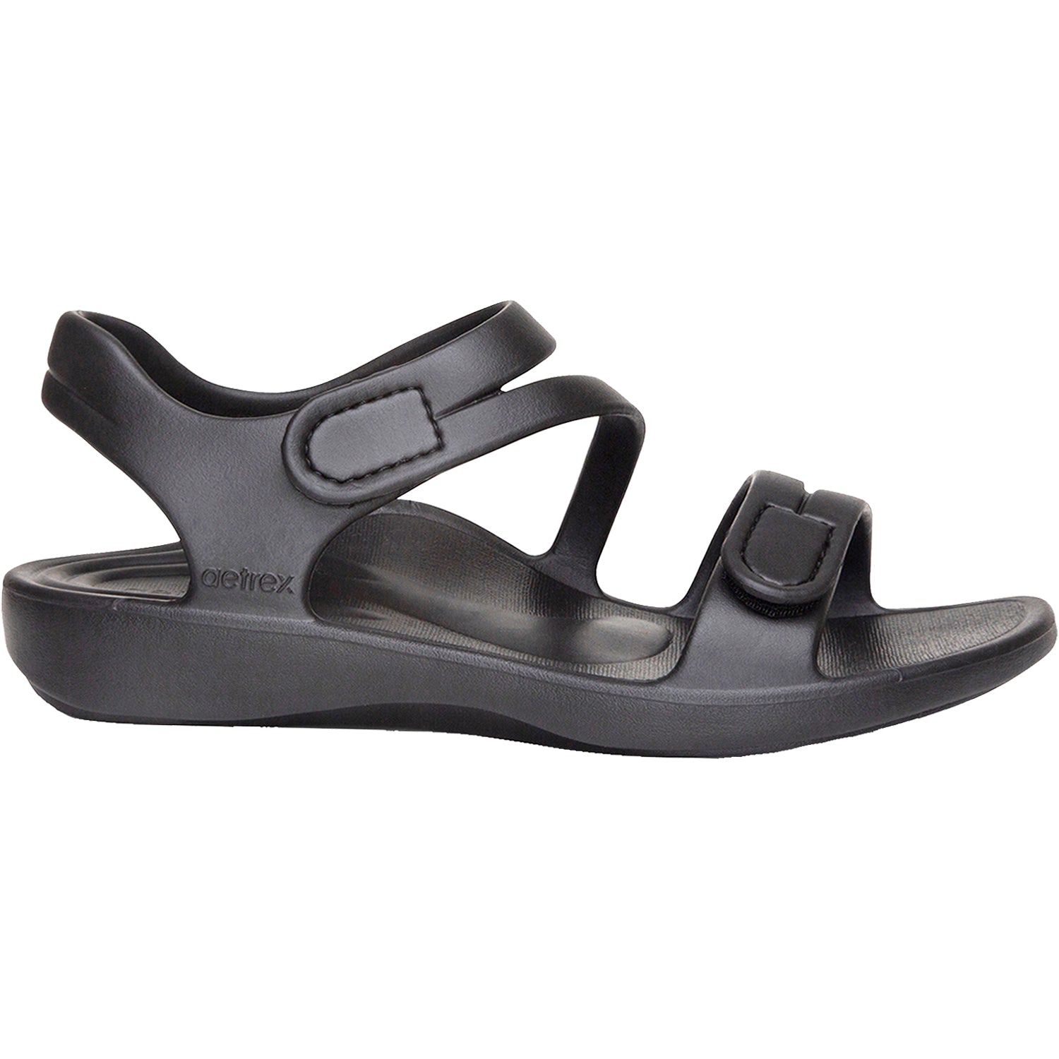 Aetrex Jillian Sport Women's Backstrap Sandals Black EVA