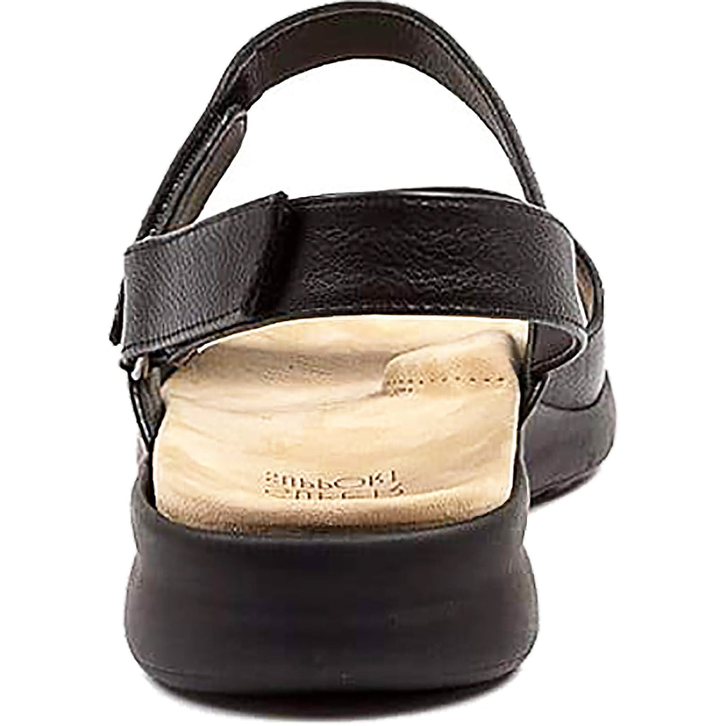 Ziera Benji Women's Backstrap Sandals Black Leather