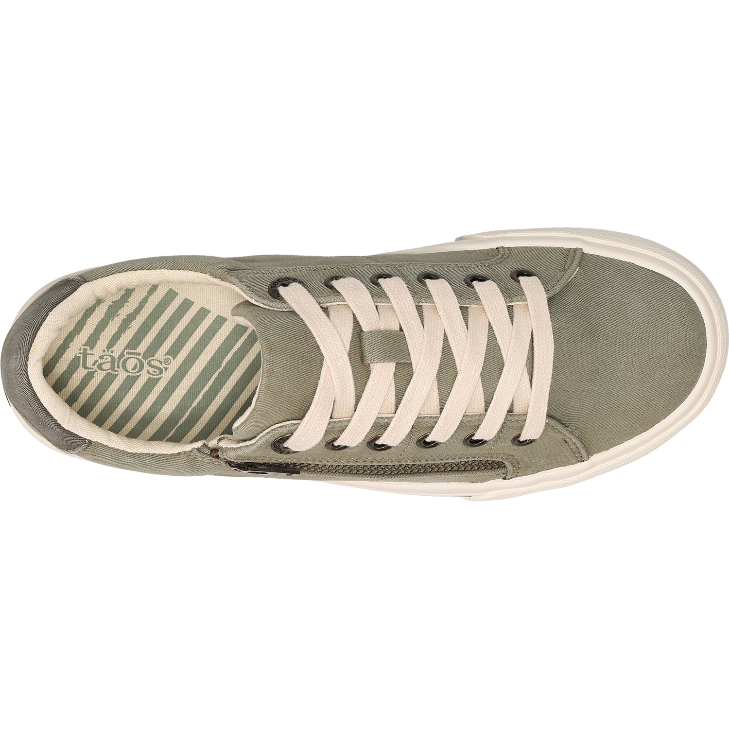 Taos Z Soul Women's Sneakers Sage/Olive Distressed Canvas