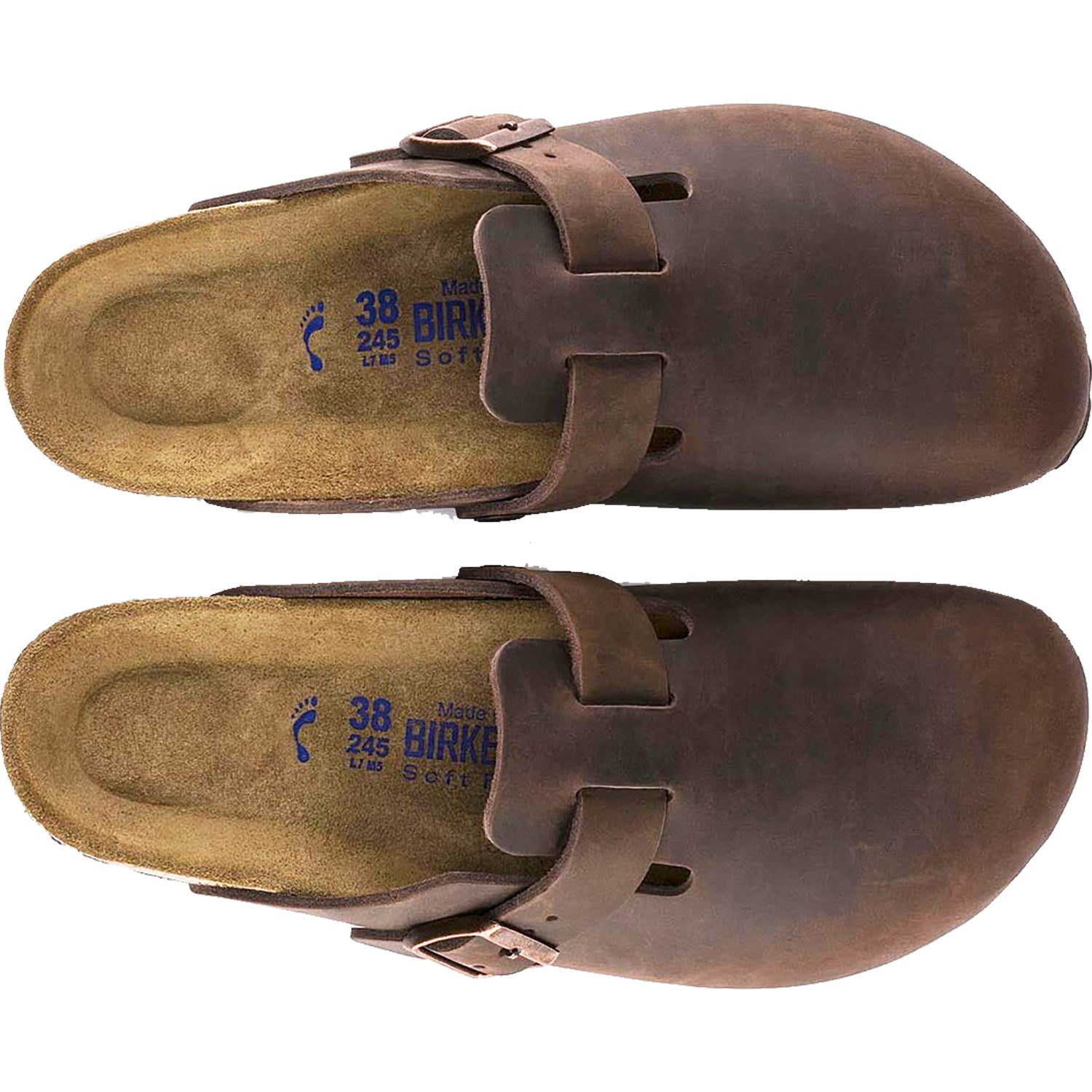 Birkenstock Boston Soft Footbed Unisex Clogs Habana Oiled Leather