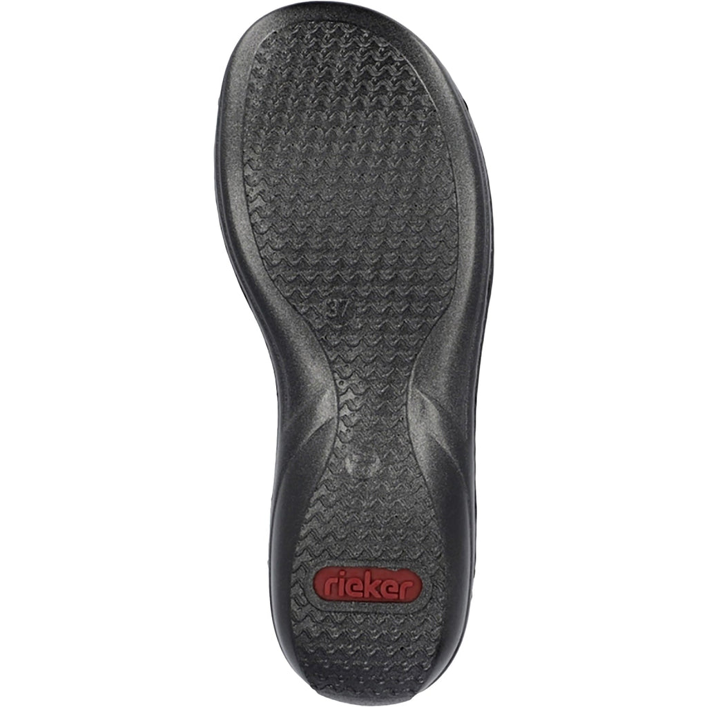 Rieker 60880-00 With Beads Women's Sandals Black W Beads Synthetic