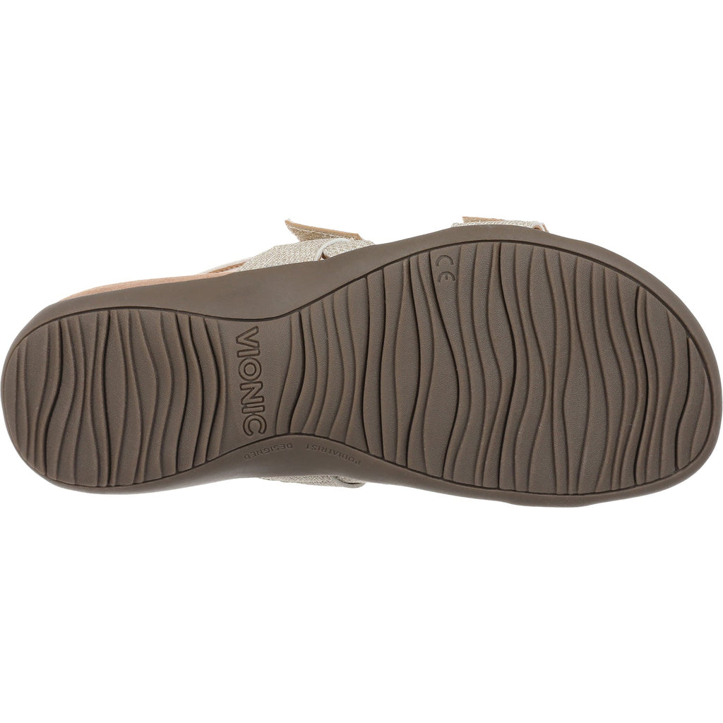 Vionic Reese Women's Sandals Oatmeal Denim Synthetic
