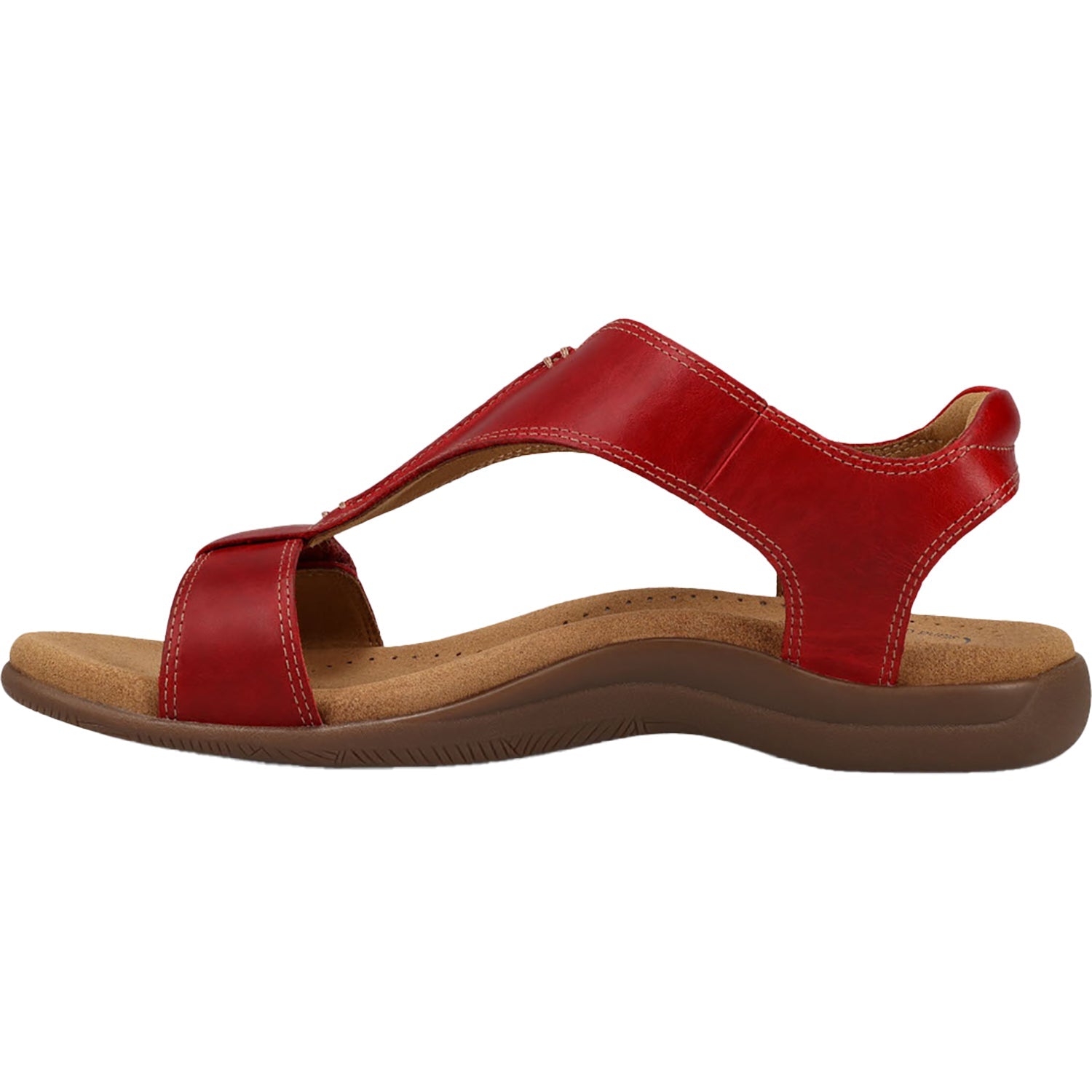Taos The Show Women's Sandals Red Leather